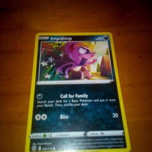 Pokemon trading card